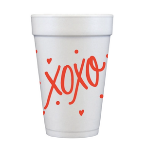 XOXO Foam Cups