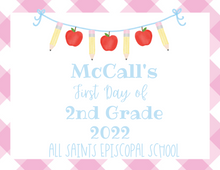 Load image into Gallery viewer, First Day of School Apple Garland Printable