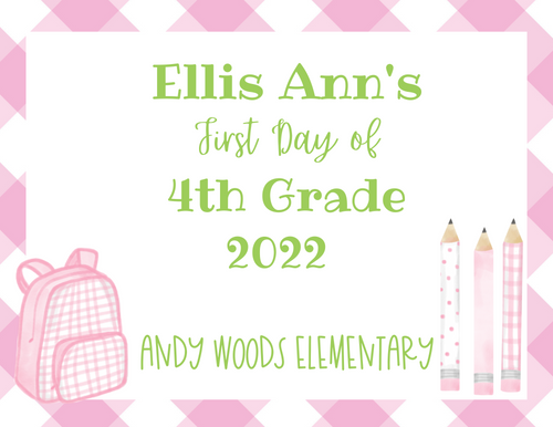 First Day of School Sign Printable